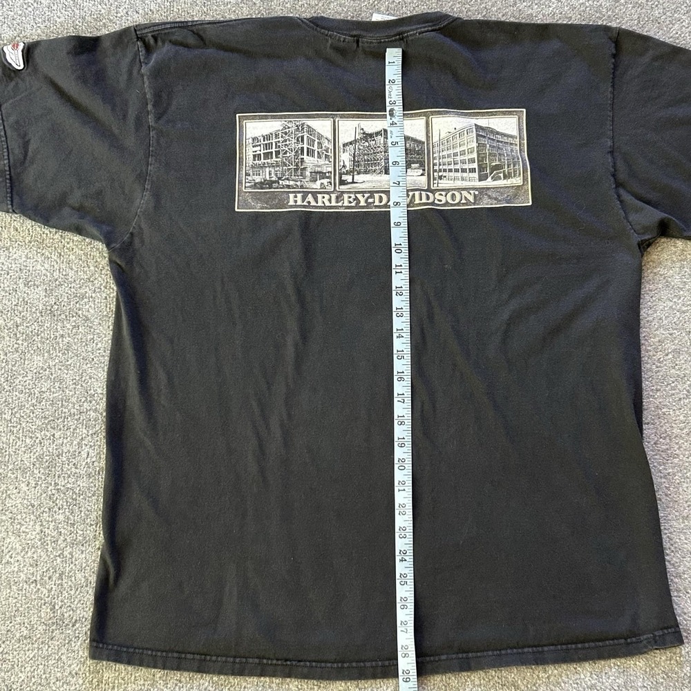 Vintage Harley-Davidson Shirt Mens XL Black Pocket 100th Anniversary Graphic USA - Picture 11 of 11
